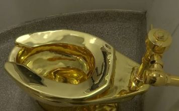 Ukradena zahodska školjka vrijedna 5 milijuna dolara zlatna zahodska školjka