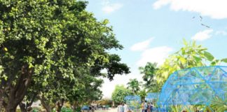 Futuristički eko kampus za slušanje predavanja na otvorenom Sveučilište u Malagi, eko kampus