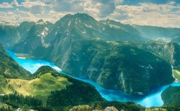 Zaštićeno alpsko područje koje privlači posjetitelje rajskim krajolikom Berchtesgaden, nacionalni park, Njemačka